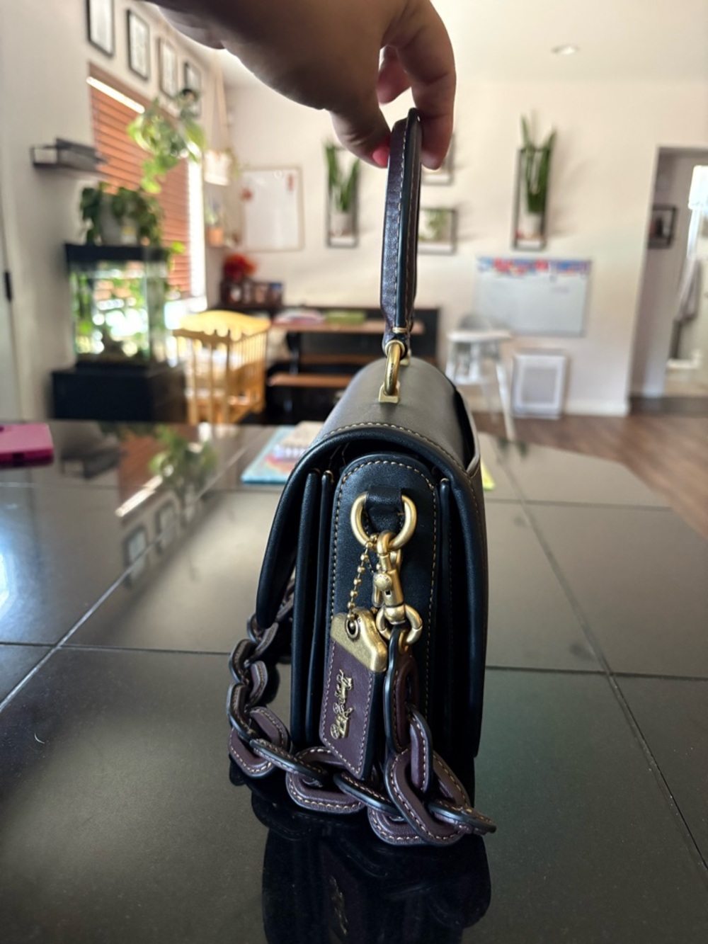 1941 Coach Rogue top handle black - Picture 3 of 10